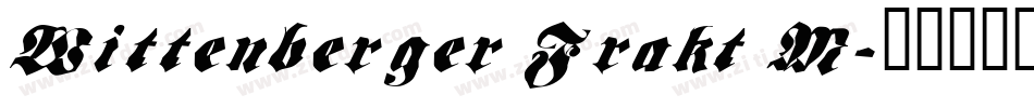 Wittenberger Frakt M字体转换